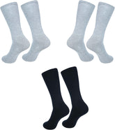 Crew Socks for Women|Cotton Blend Crew Full Length Lightweight Casual Wear Business Regular Socks|Pack of 3